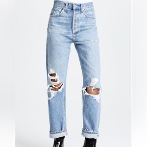 AGOLDE 90s Mid Rise Straight Fit Jeans in Fall Out